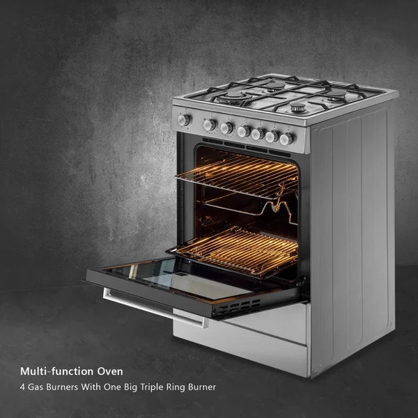 KAB 60 SS Cooking Range with Electric Oven, 4 Gas Burners