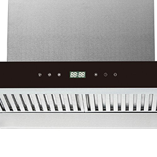 KAFF 90 cm 1200 m3/hr Ductless Chimney (LUMEX DHC 90, 2 Baffle+Charcoal Filters)