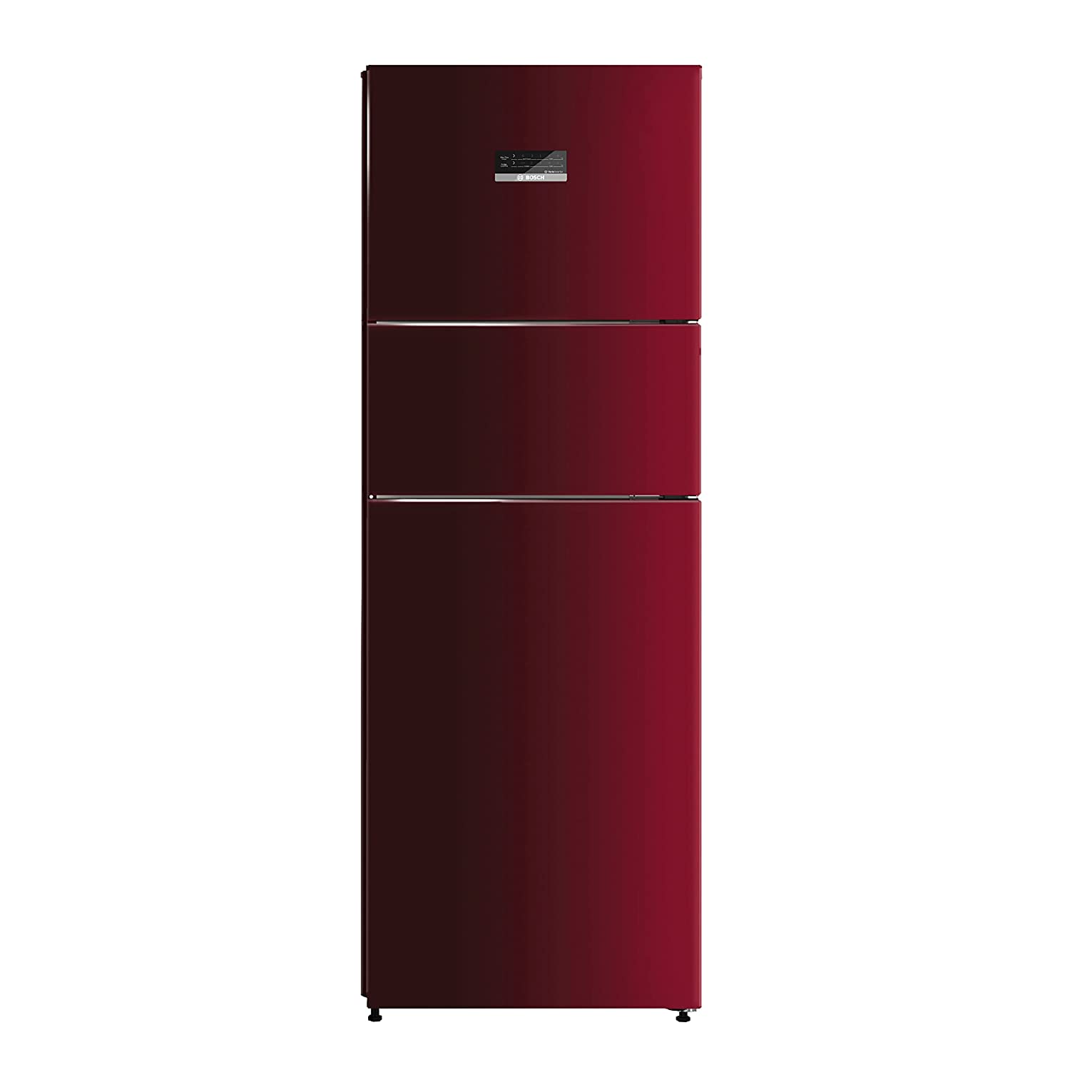 Bosch Max Flex Convert 332L Inverter Frost Free Freezer-On-Top Triple Door Refrigerator (CMC33WT5NI,Convertible,CAndy Red)