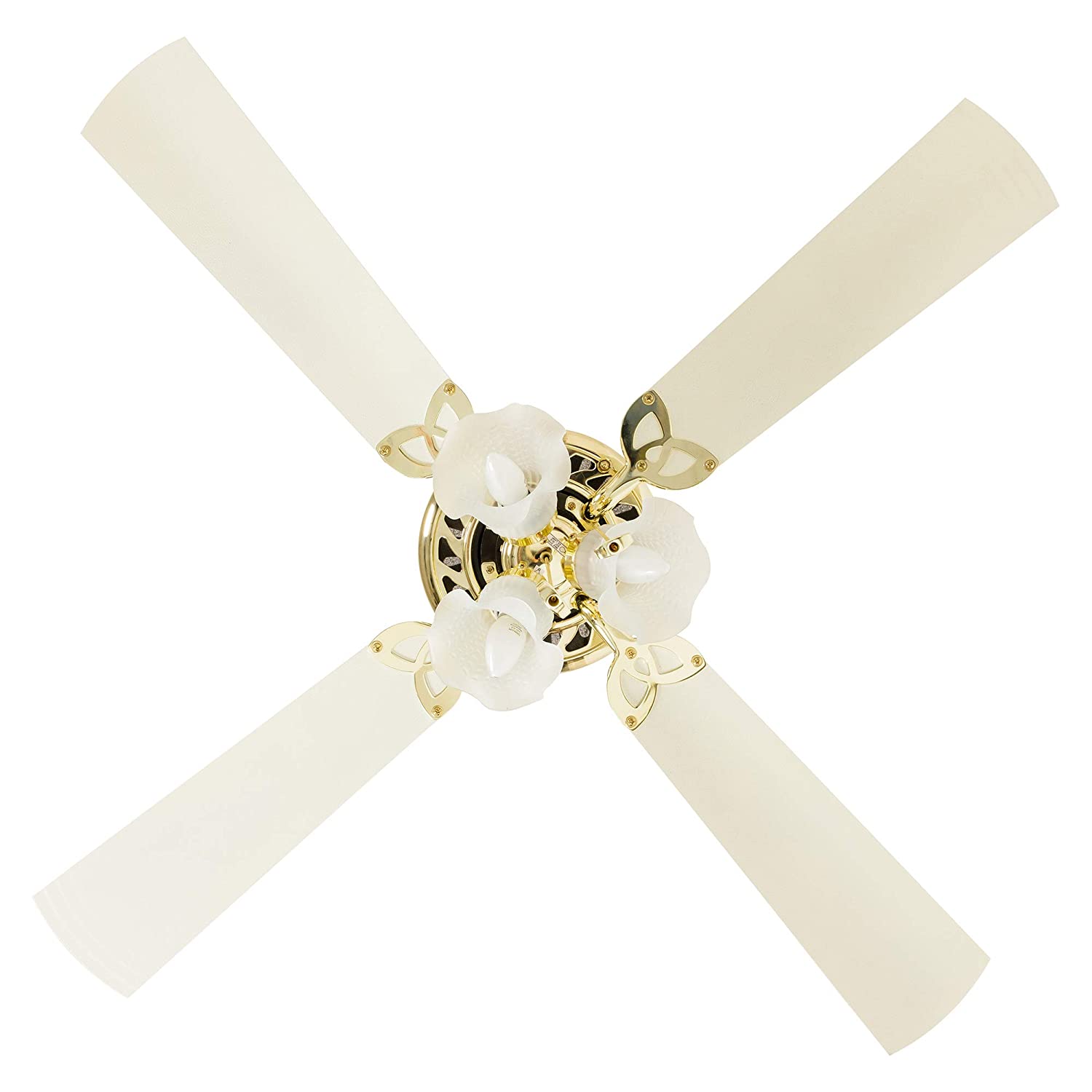 Crompton Uranus 1200 mm (48 inch) Decorative Ceiling Fan with Lights (Ivory)