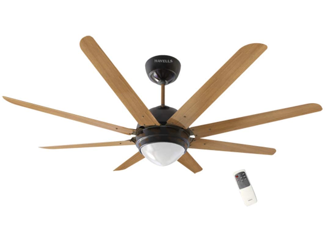 Havells Octet Underlight 1320mm Ceiling Fan Walnut Black Nickel