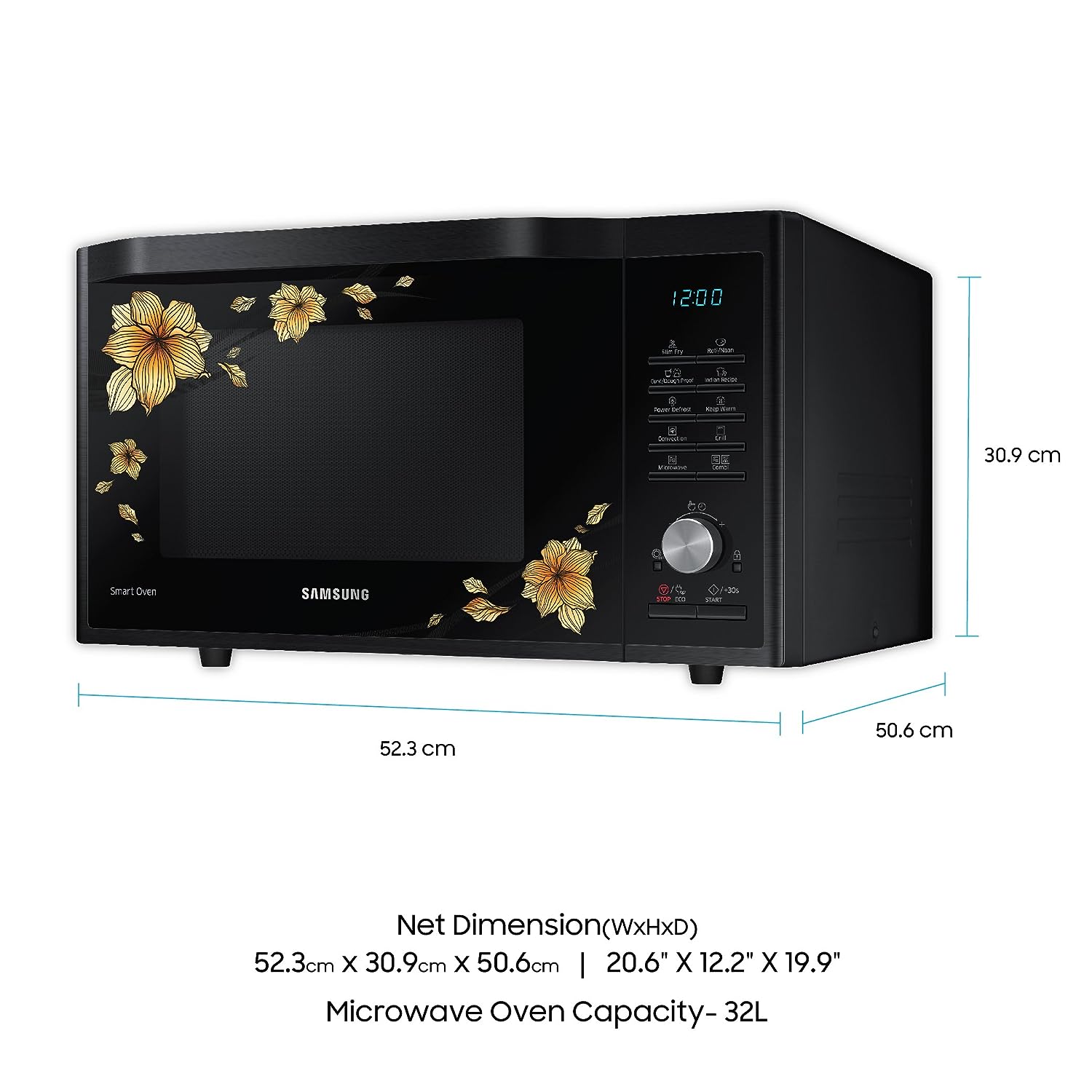 Samsung 32 L Convection Microwave Oven (MC32J7055VF, Black)