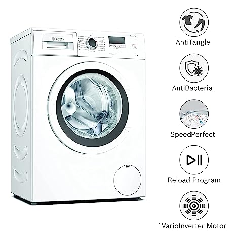 Bosch 6.5kg 5 Star 1000RPM INVERTER TOUCH CONTROL Fully Automatic Front Load with Heater White (WLJ2006EIN)
