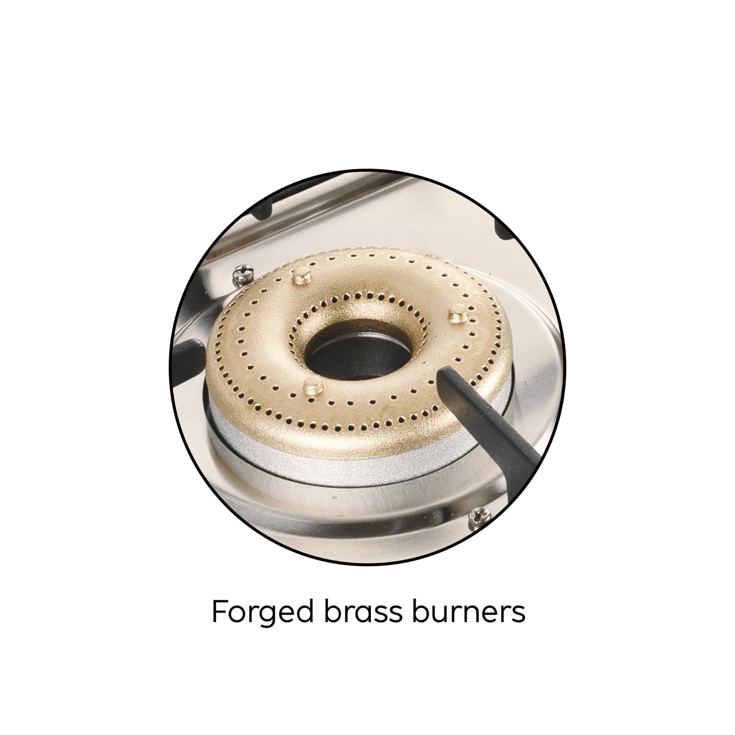Glen 4 Burner Ultra Slim Glass Gas Stove 1 High flame Forged Brass Burner With 5-Year Warranty | Revolving Inlet Nozzle | 2-Year Warranty On Product By Brand (Apricot-Auto Ignition)