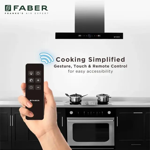 Faber 75cm Wall Mount Chimney (Hood Dazzle BLDC IN HC SC FL BK 75) - Sleek and Efficient
