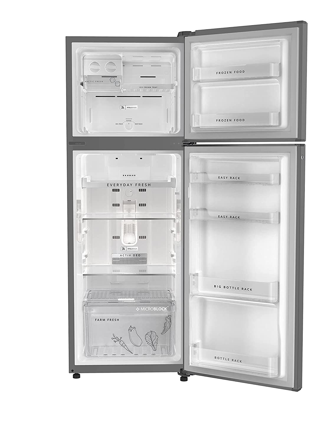 Whirlpool 340 L 3 Star with Inverter Double Door Refrigerator with Adaptive intelligence technology (IF INV CNV 355 COOL ILLUSIA 3S, Cool Illusia Steel, Convertible, 2022 Model)
