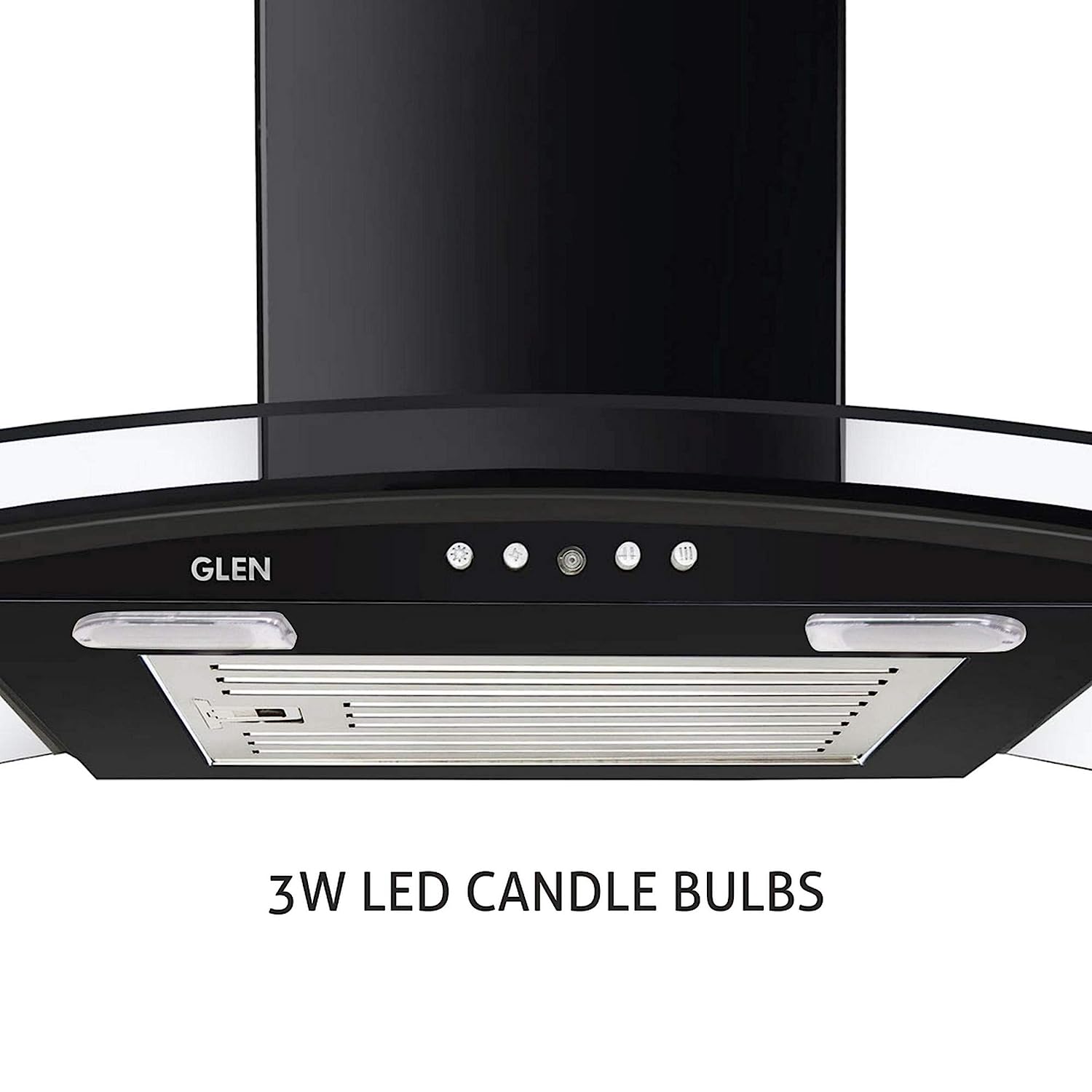 Glen 60cm 1000 m3/hr Chimney (Miso 60 1000 m3 LTW, 1 Baffle Filter, Black)