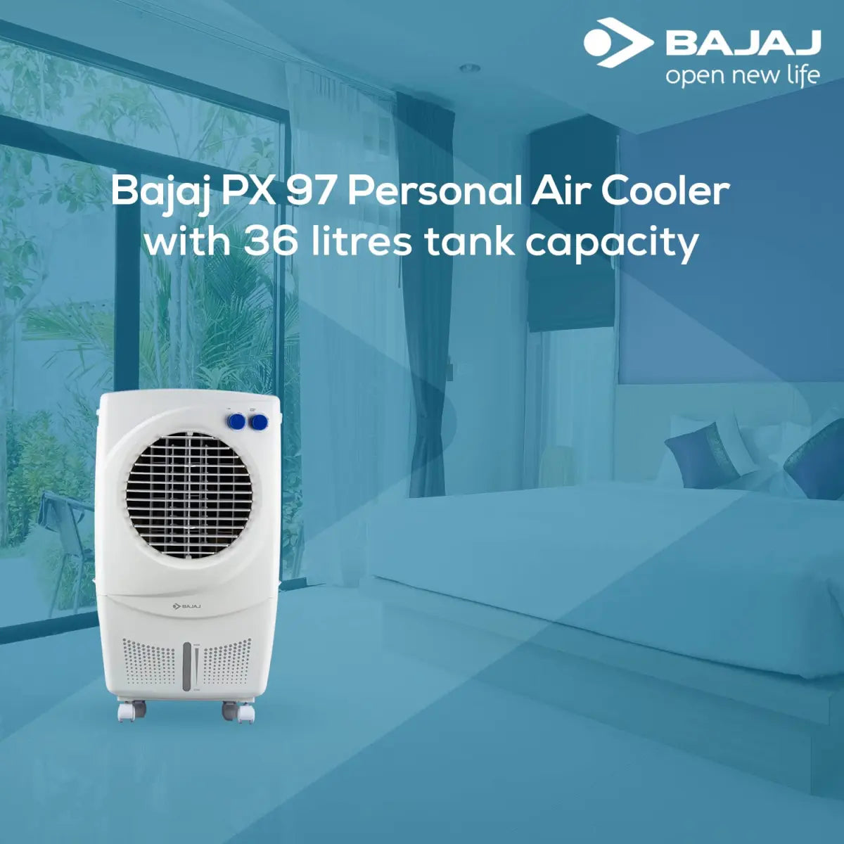 Bajaj PX 97 TORQUE 36L Personal Air Cooler White
