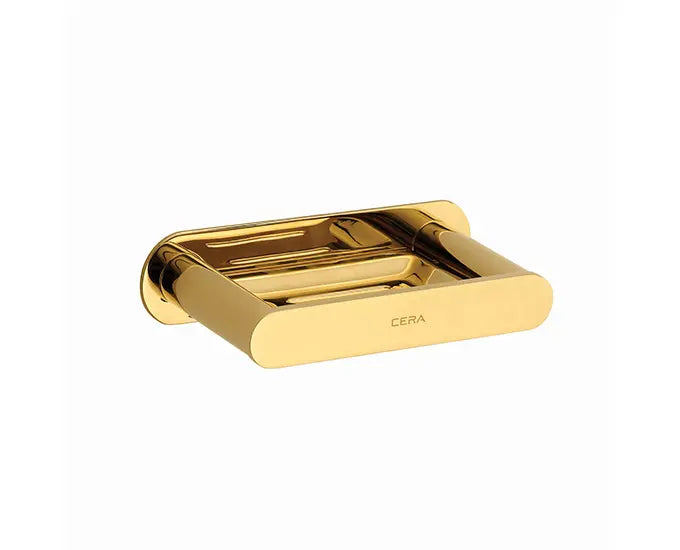 Cera F5011106FG Lustre Curve French Gold Finish Brass Soap Dish