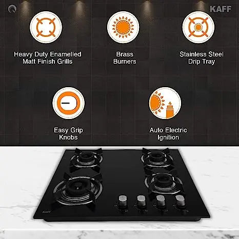 Kaff HBR 604A 4 Burner Built In Hob Auto Ignition