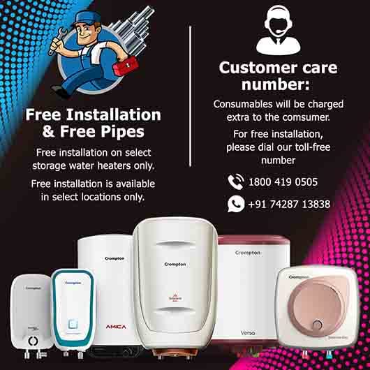Crompton Arno Supremus 25-L 5 Star Rated Storage Water Heater (Geyser) With Advance 3 Level Safety (White), Wall Mounting
