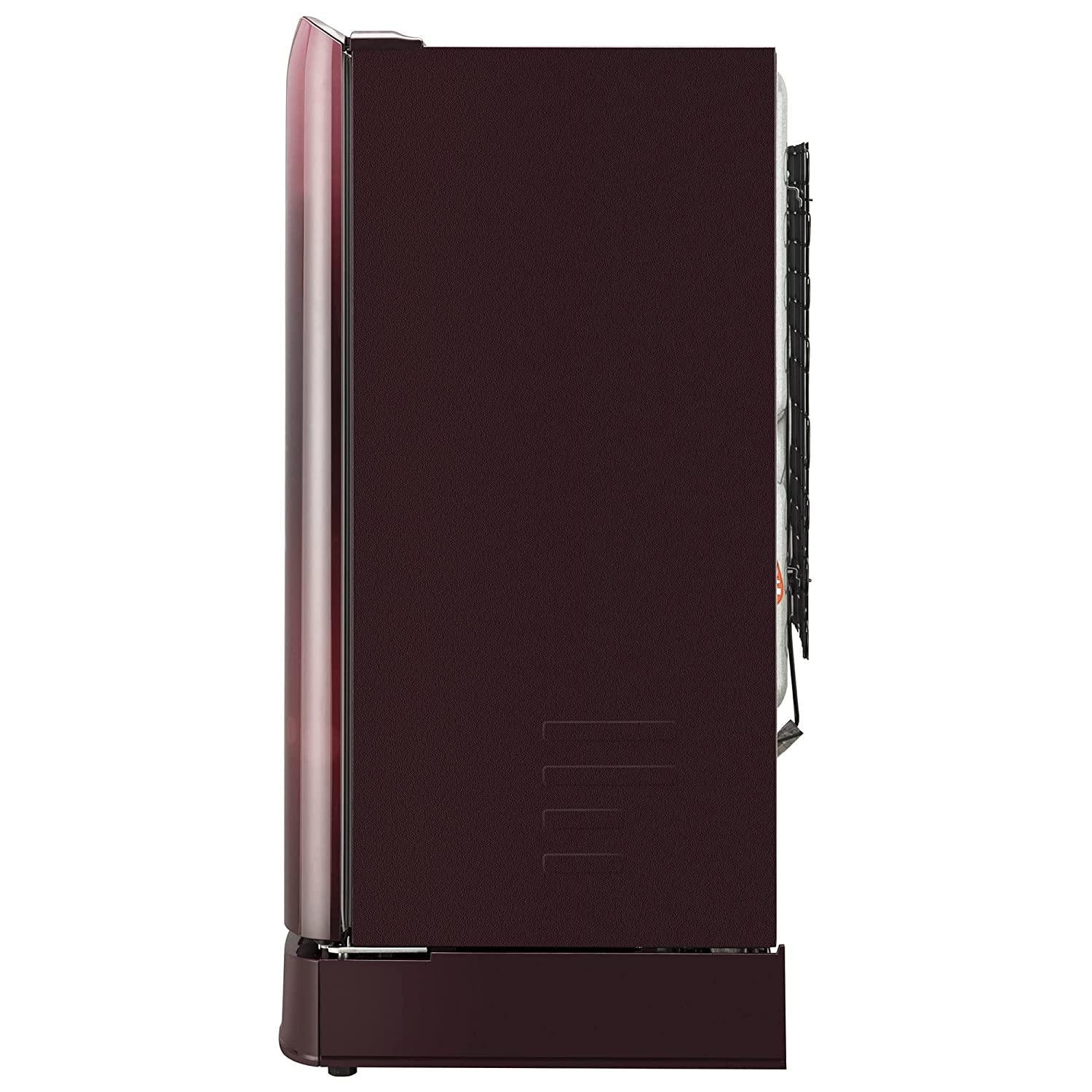 LG 201 L 5 Star Inverter Direct-Cool Single Door Refrigerator (GL-D211HSEZ, Scarlet Euphoria, Base stand with drawer, Gross Volume- 204 L)
