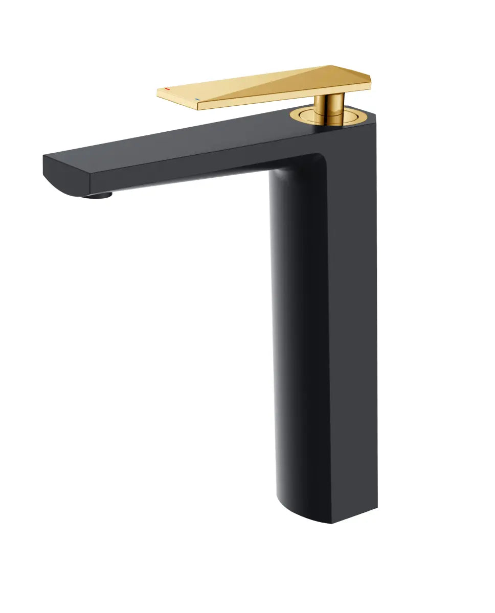 Sternhagen Golden Cut Suite Big Basin Mixer - Elegant Luxury for Your Bathroom Black and Gold