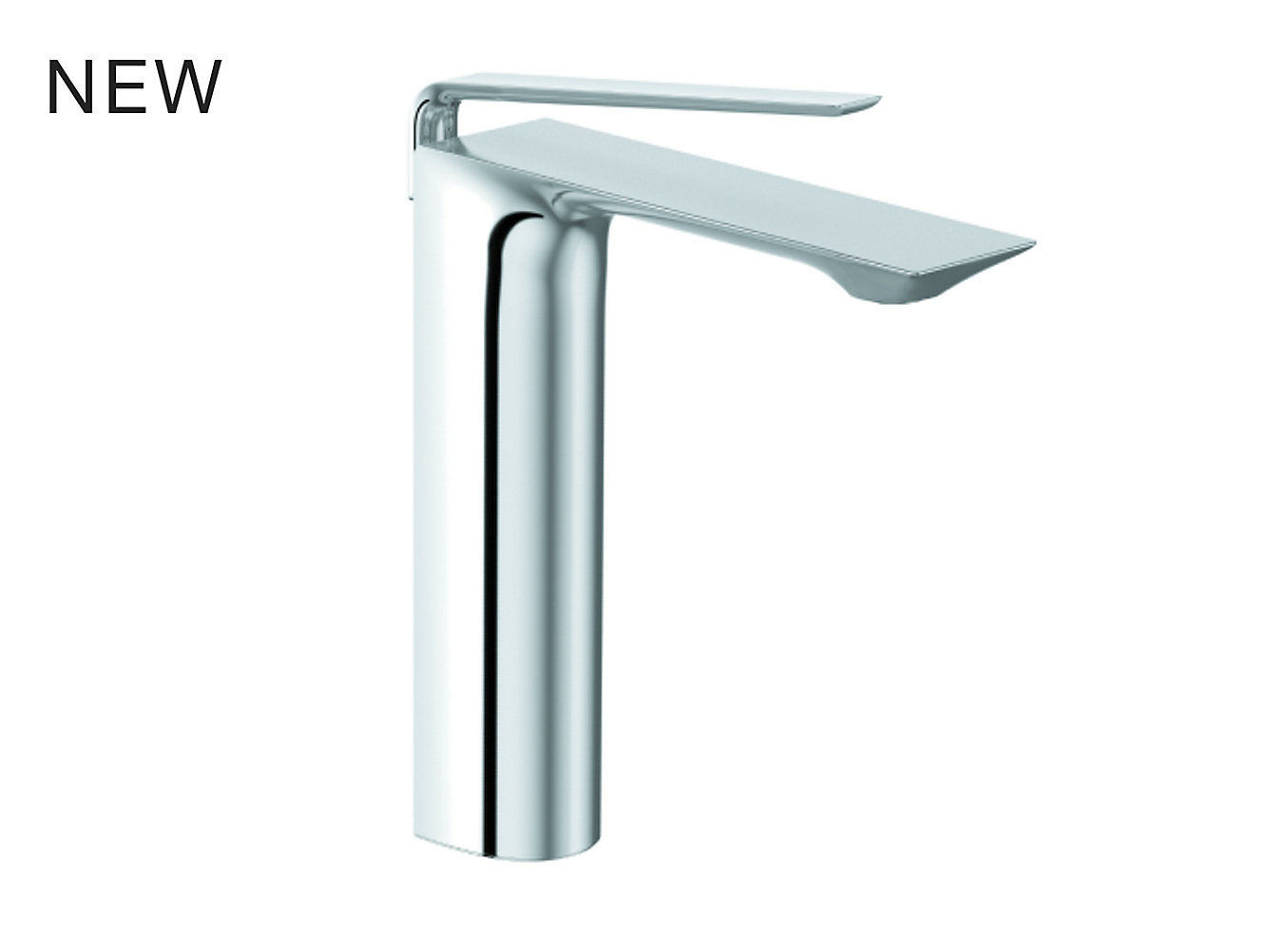 kohler K-25758IN-4ND-CP Single-control tall basin faucet without drain in polished chrome