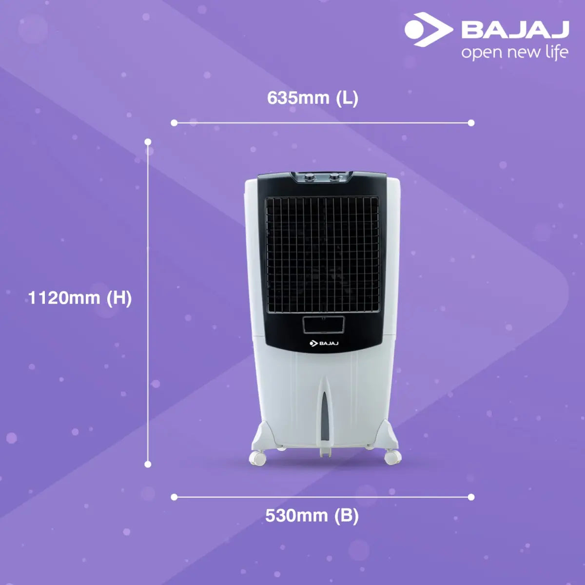 Bajaj Desert Air Cooler DMH 95 With Antibacterial Technology - 95L White