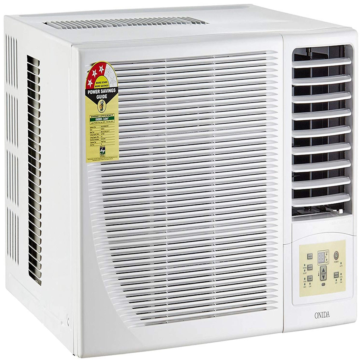 Onida 1 Ton 3 Star Window AC (Copper, WA123TRC, White)