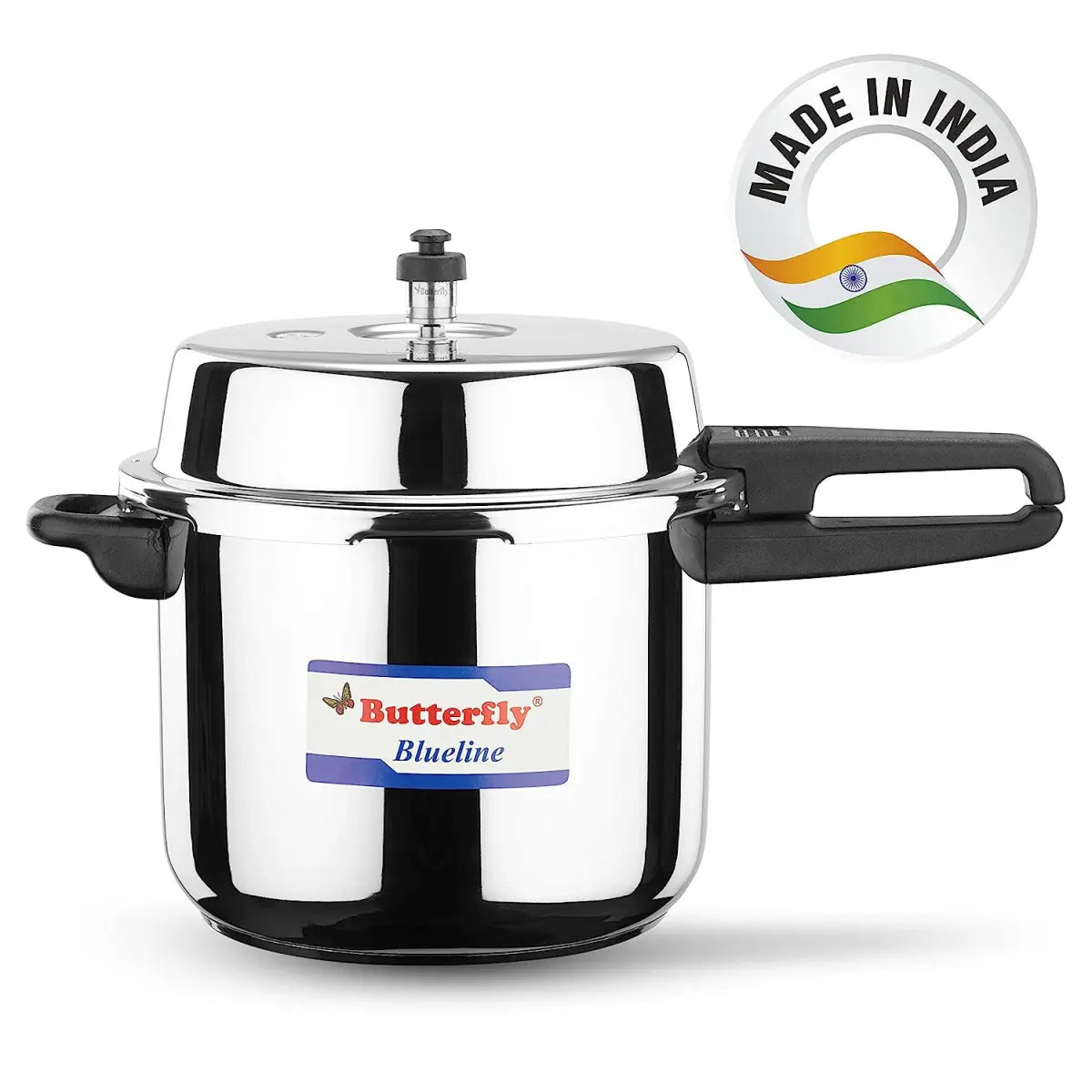 Butterfly Blue Line Stainless Steel Outer Lid Pressure Cooker, 10 Litre