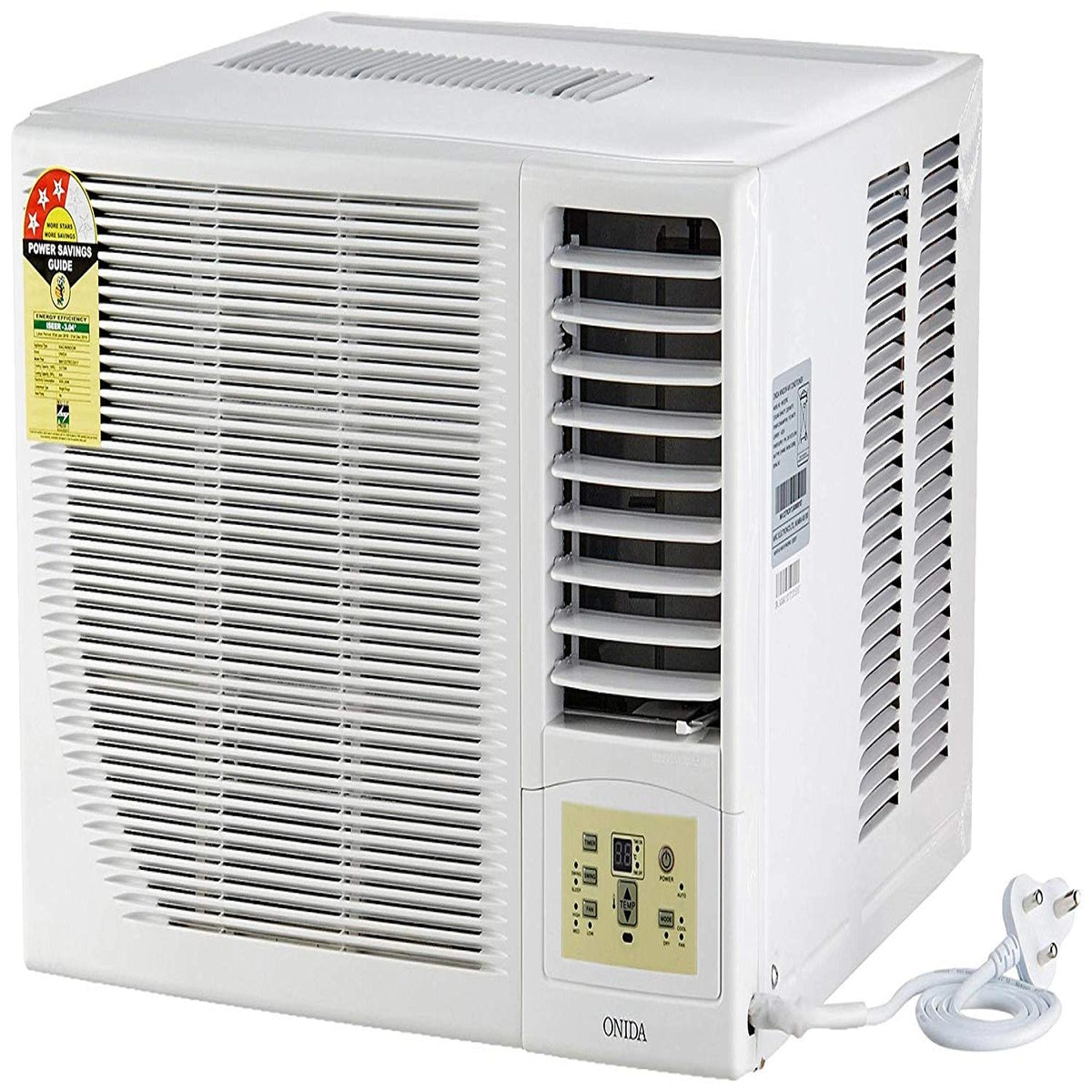 Onida 1 Ton 3 Star Window AC (Copper, WA123TRC, White)