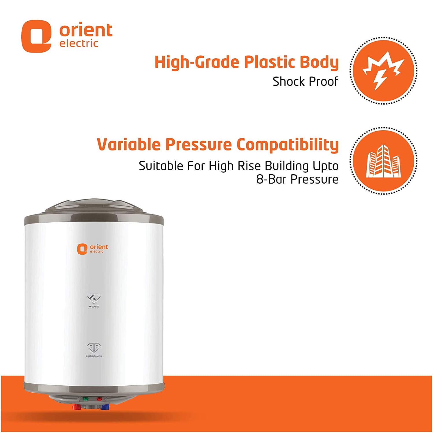Orient Electric Zesto 25L Water Heater-BEE 5 Star