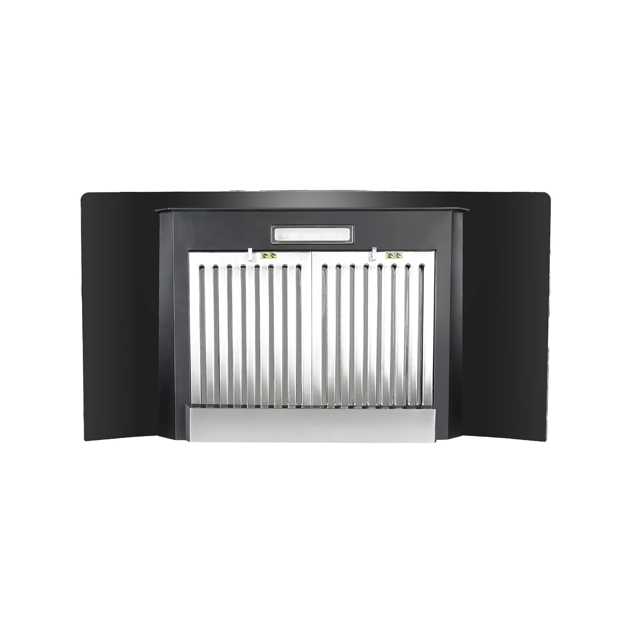 Faber 75 cm 1500 m³/hr Autoclean Curved Shape Kitchen Chimney | 2 years on comprehensive warranty on product, 12 years warranty on motor | HOOD PRIMUS PLUS ENERGY IN HCSC BK 75 with SS Baffle