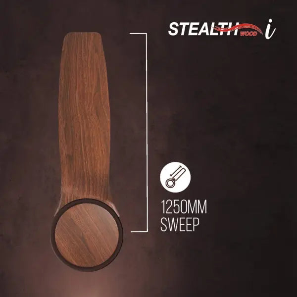 Havells Stealth Wood i 1200mm Ceiling Fan (Walnut)