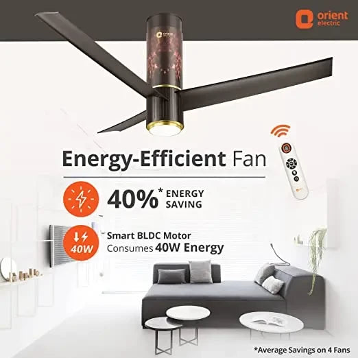 Orient fan Aeroslim 1200mm BLDC Ceiling(Flame Gold)