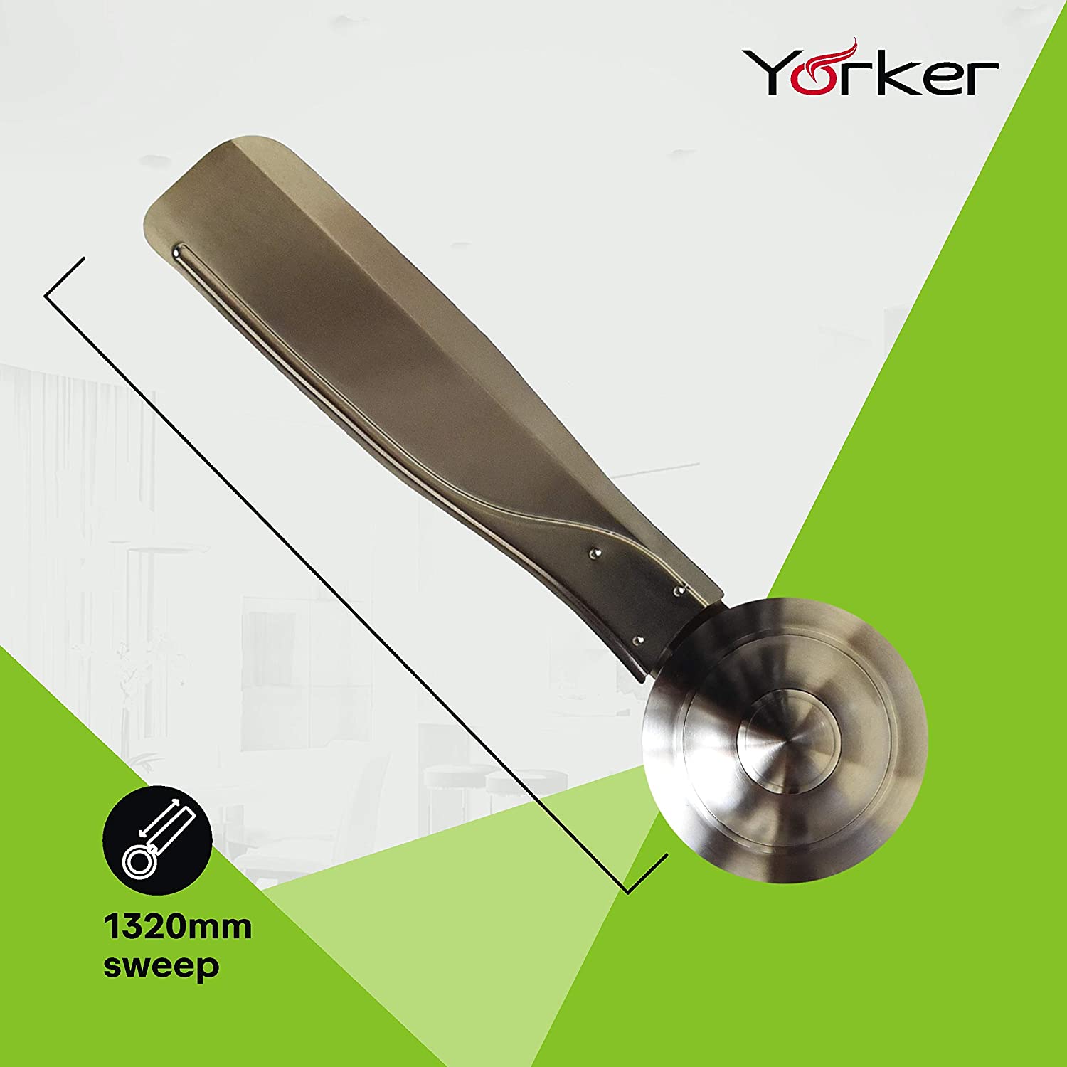 Havells Yorker 1320mm Ceiling Fan Brushed Nickel