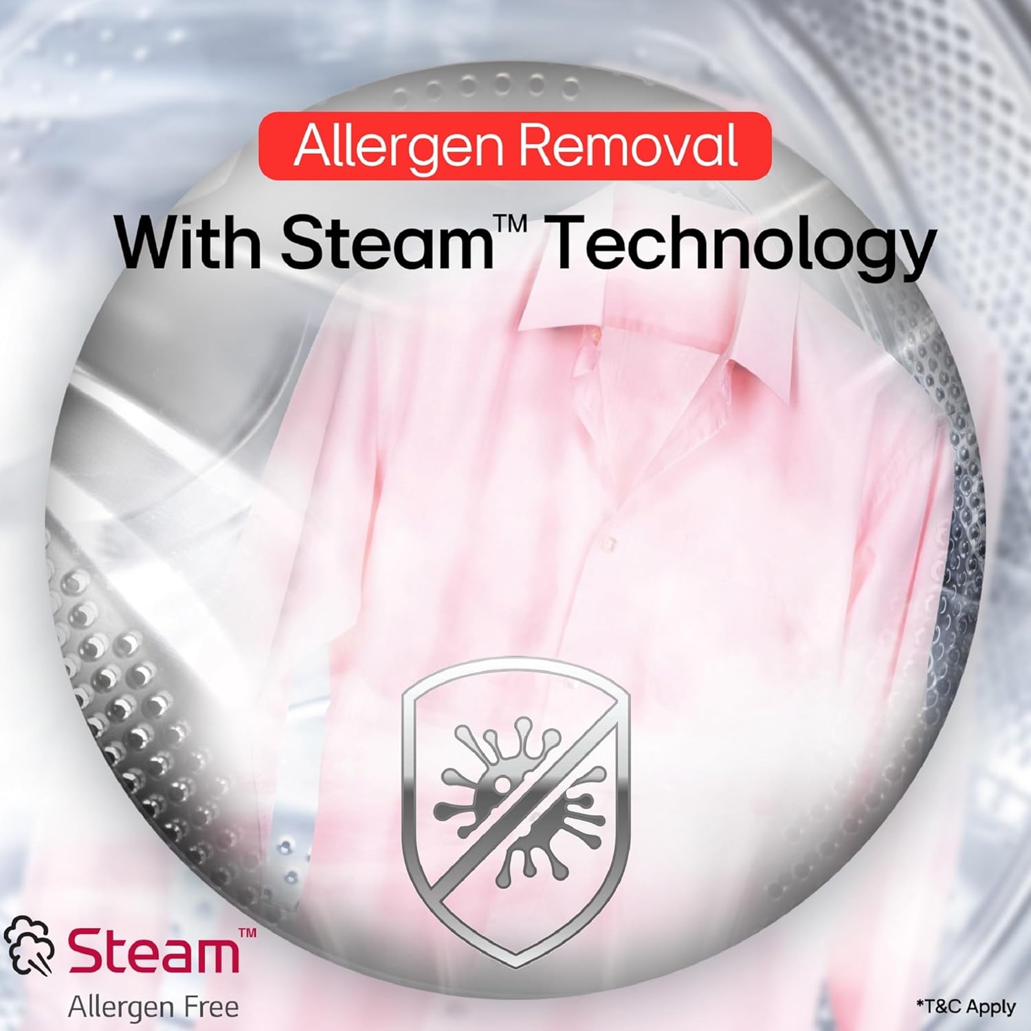 LG 7 Kg 5 Star Wi-Fi, Steam, Inverter Direct Drive Technology, 6 Motion DD, Fully-Automatic Front Load Washing Machine (FHB1207Z4W, Allergy Care, In-Built Heater, Touch Panel, Blue White)