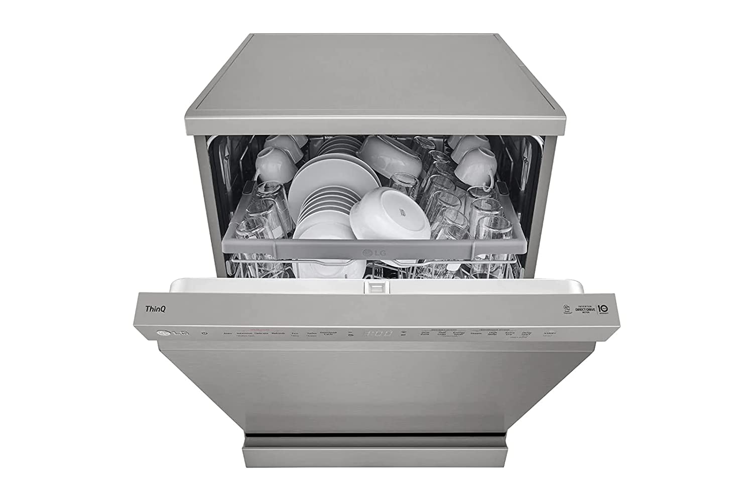 LG 14 Place Setting Freestanding Dishwasher (TrueSteam, DFB532FP, Silver)