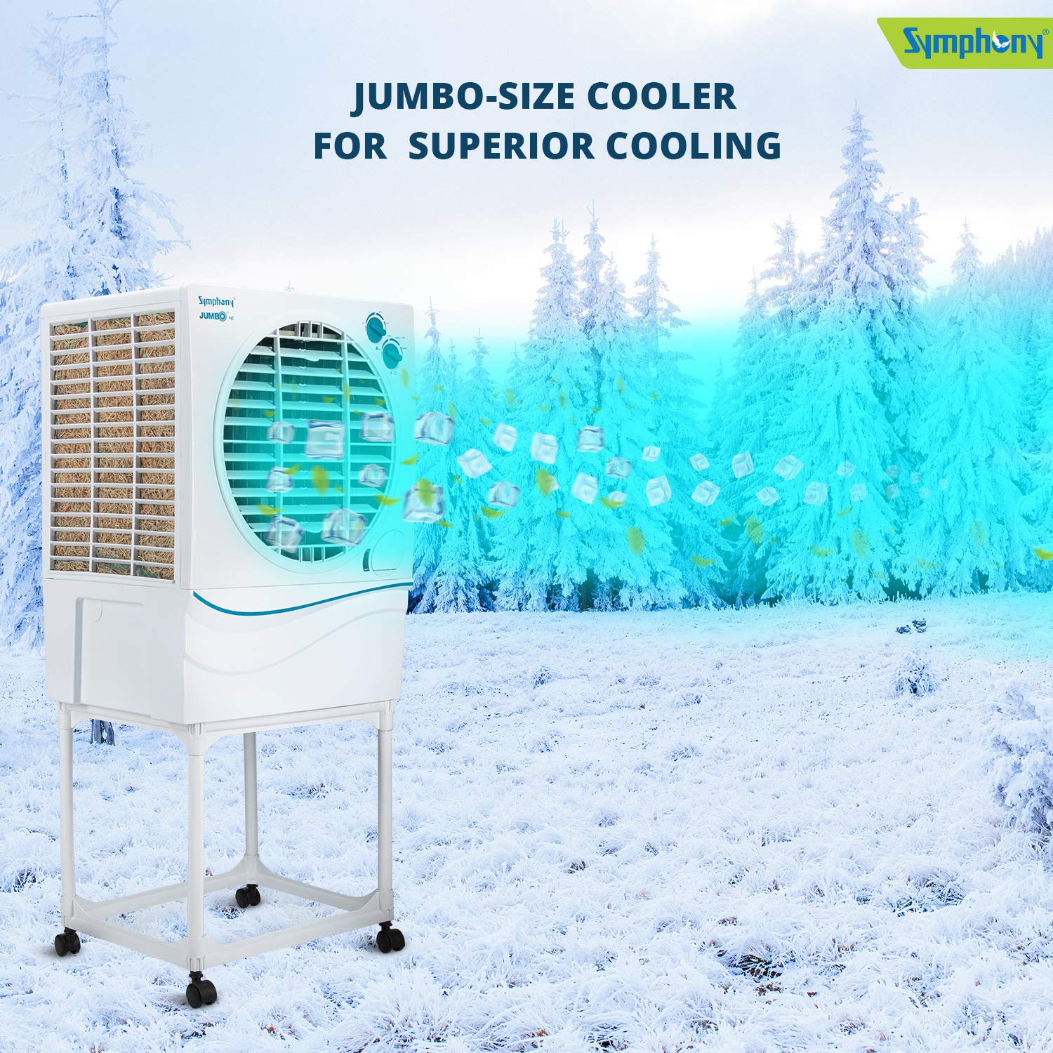 Symphony Desert Cooler JUMBO 41 - 41L, White