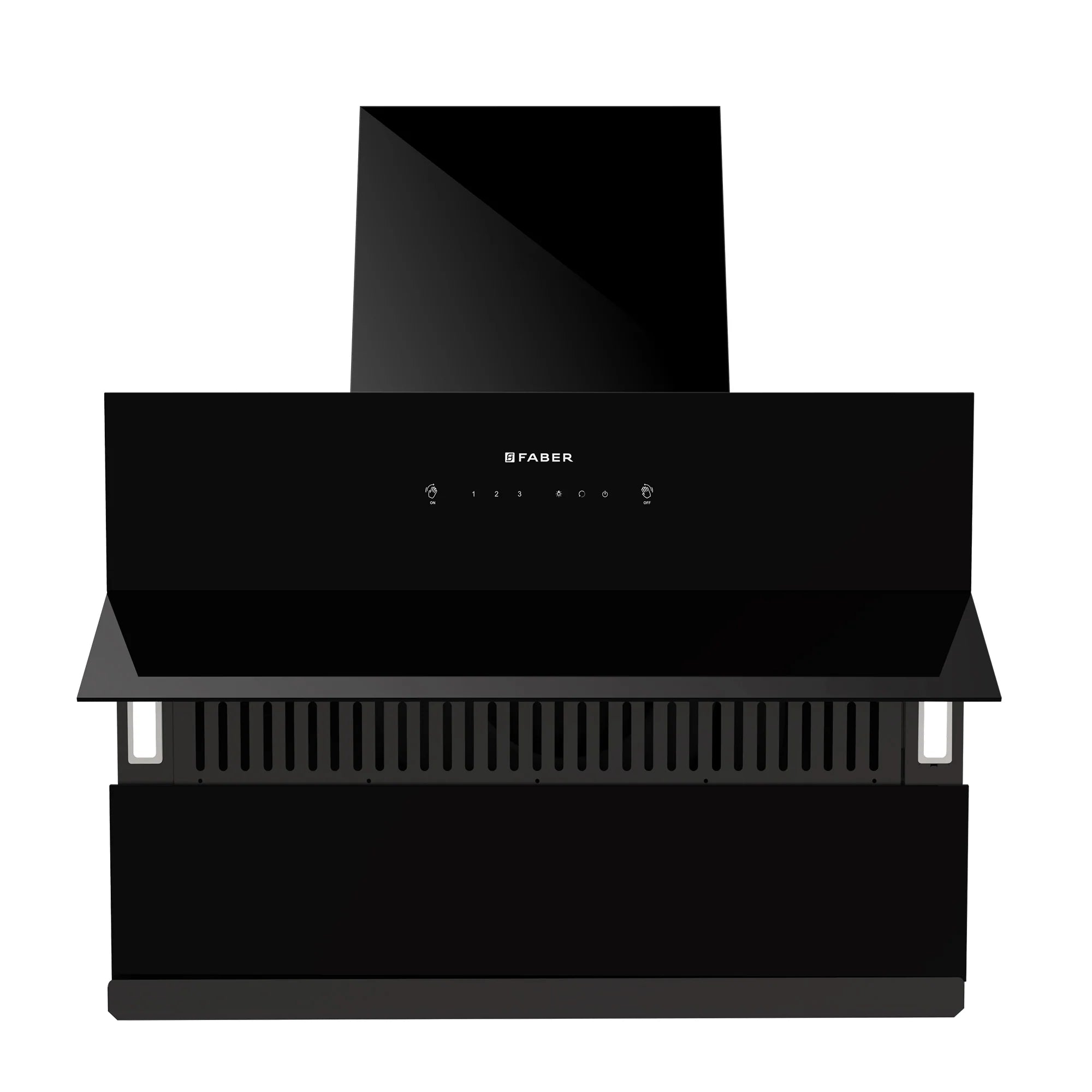 Faber ARIES FL HC SC BK IN 90 Chimney: Sleek and Powerful Kitchen Ventilation