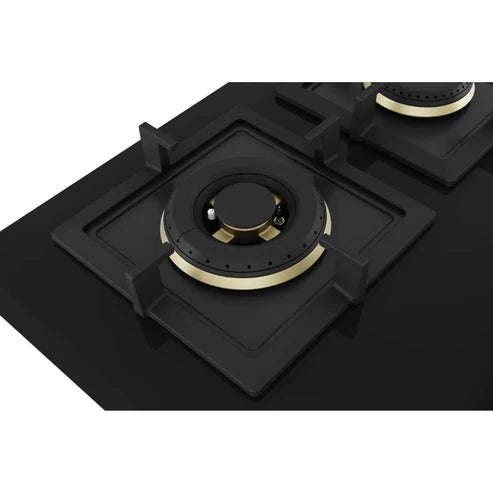 Bosch 60cm Chimney DWK68IJ60I + Bosch 60cm 4 Burner Hob PNH6B6F20I True Brass