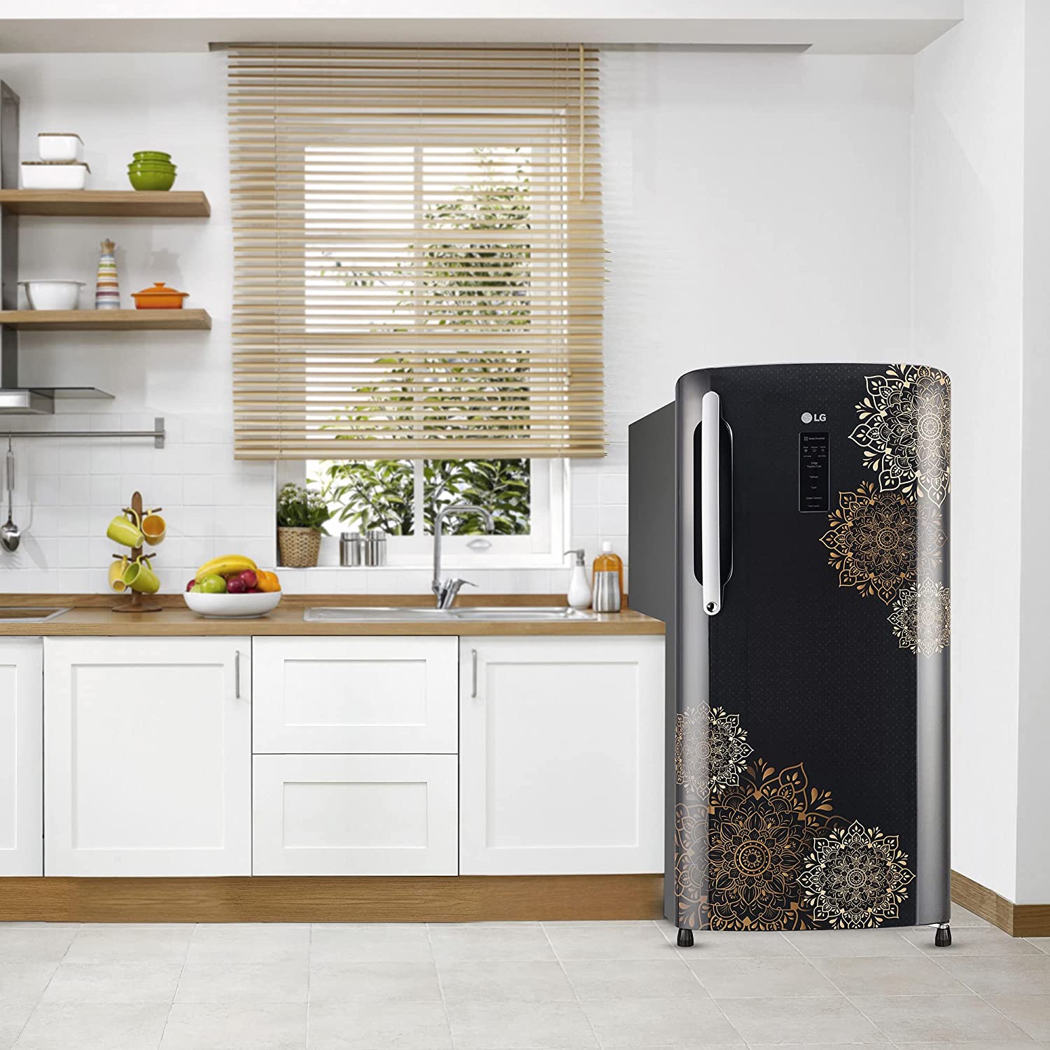 LG 204 L 4 Star Direct-Cool Inverter Single Door Refrigerator (??GL-B211CERY, Ebony Regal, Smart Connect, 2022 Model)