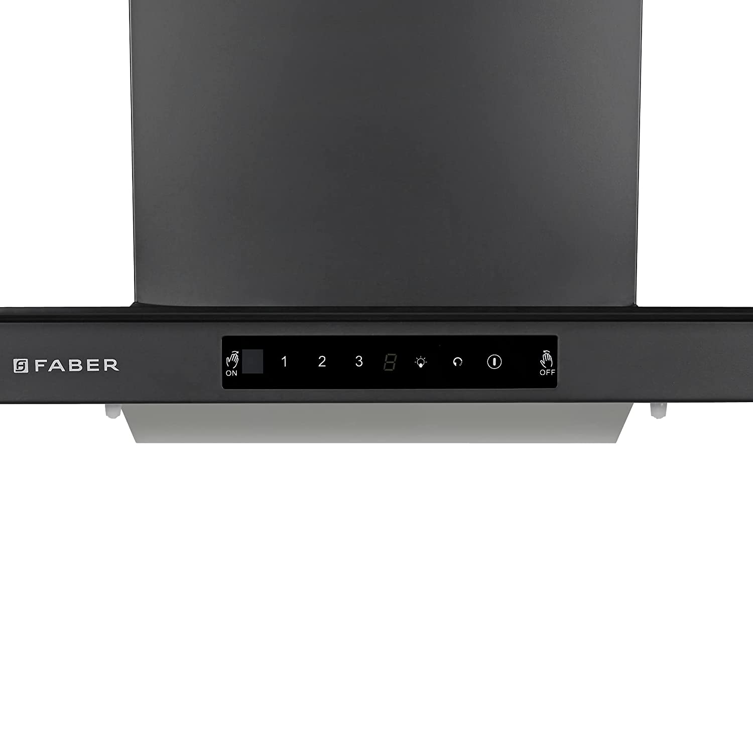 Faber 60 cm 1200 m³/HR Auto-Clean Straight Glass Kitchen Chimney (Hood Mercury Pro HC SC FL BK 60, Filterless, Touch & Gesture Control, Black)