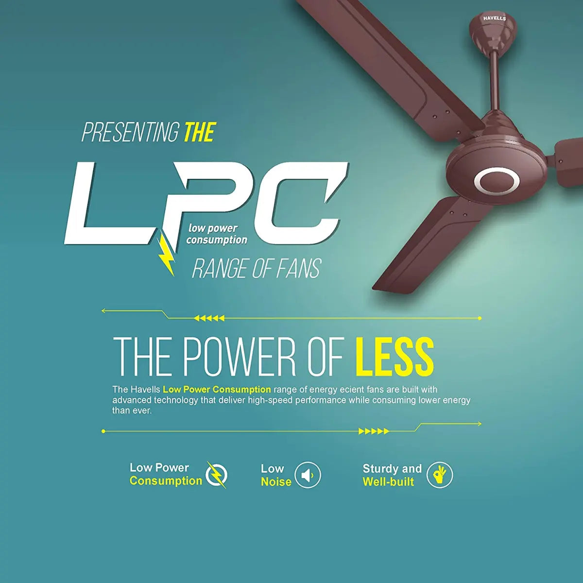 Havells Fan Efficiencia Neo 1200mm Brown