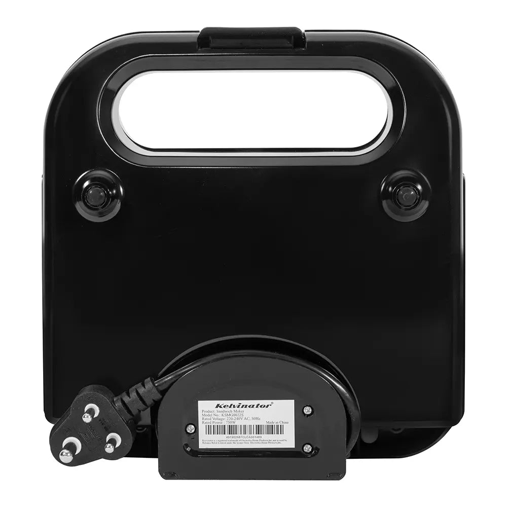 Kelvinator Superio Sandwich Maker KSMG022S Black