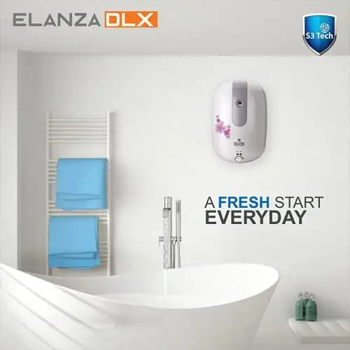 Polycab Elanza DLX 25 Ltr Electric Storage Water Heater (Cotton White)
