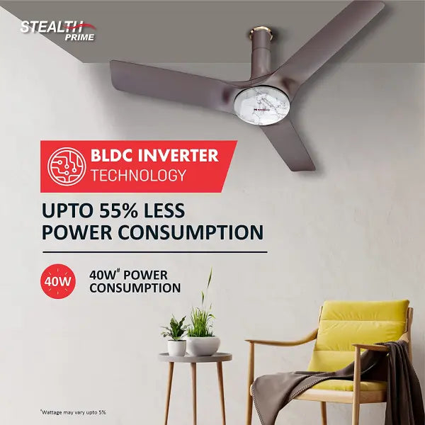 Havells Stealth Prime fan 1200mm BLDC motor and Remote Controlled Marble Dusk