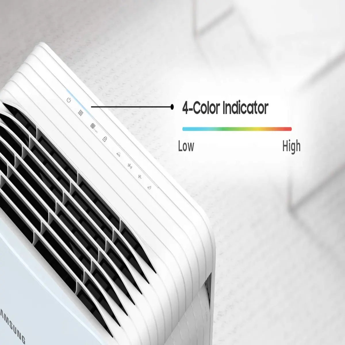 Samsung AX40T3020UW/NA 34-Watt Air Purifier (Airy white, HEPA Filter)