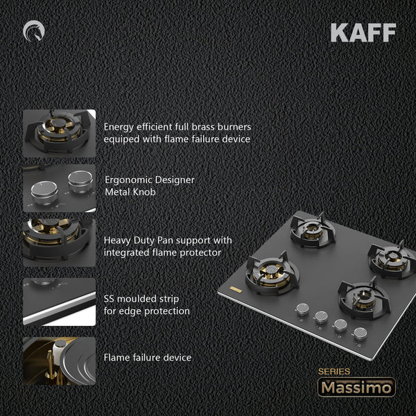Kaff Massimo MSM 604X 60cm 4-Burner Hob: Streamlined and High-Performance Cooking Solution