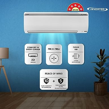 Daikin JTKJ60TV16U 1.8 Ton Inverter 5 Star Split Air Conditioner