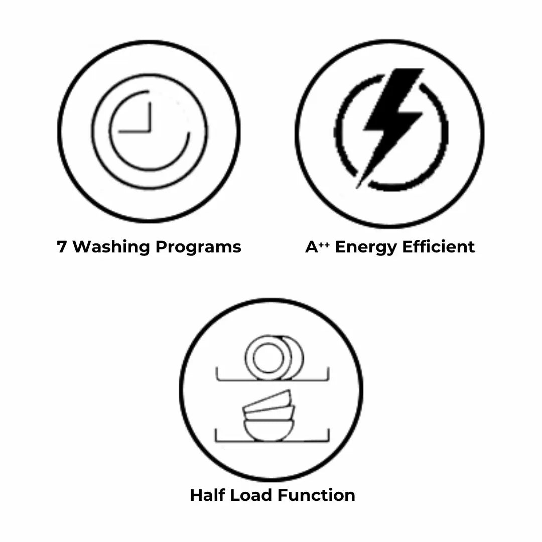 Hindware Dishwasher EMILIO 12 Place Settings Silver